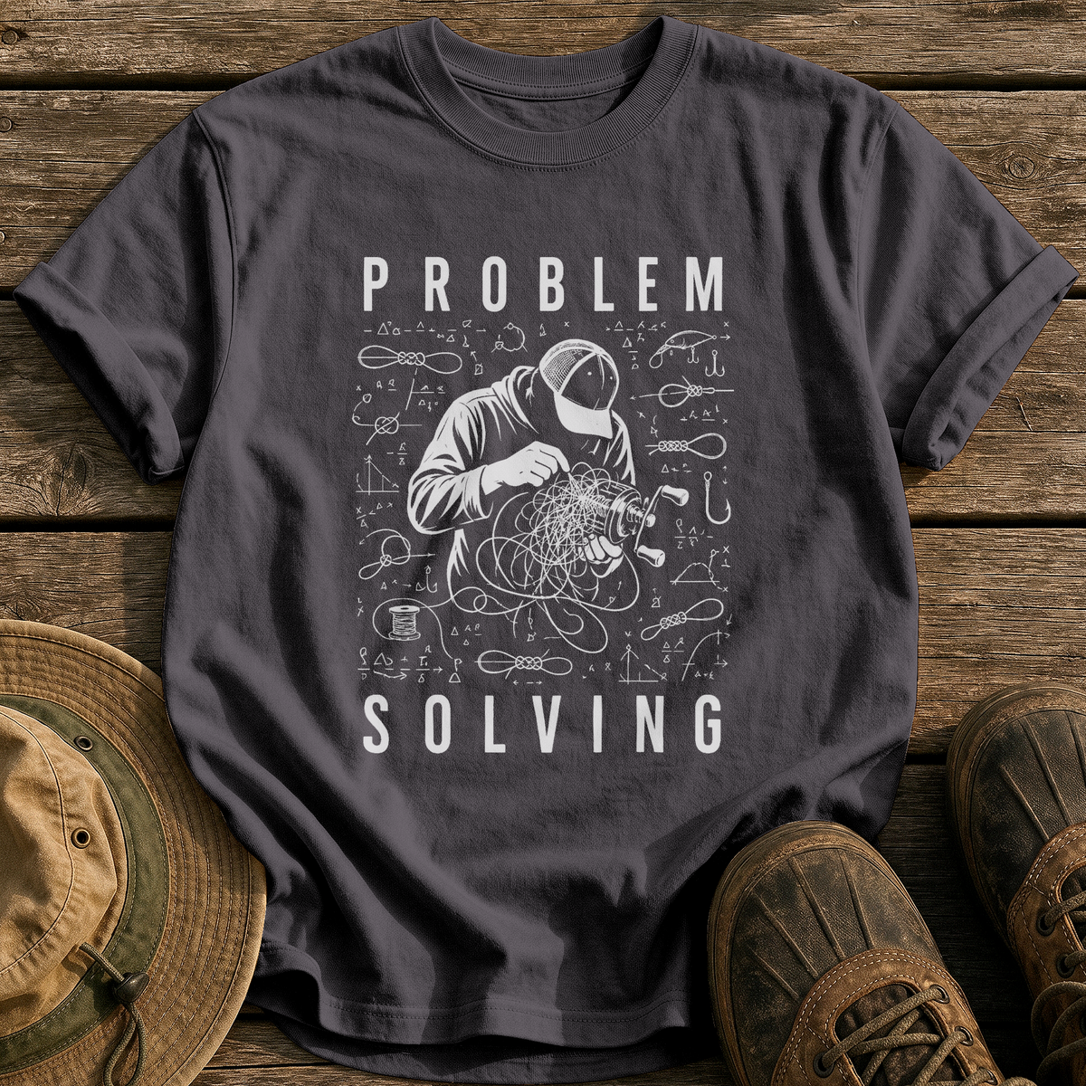 Problem Solving tee - Graphite - front