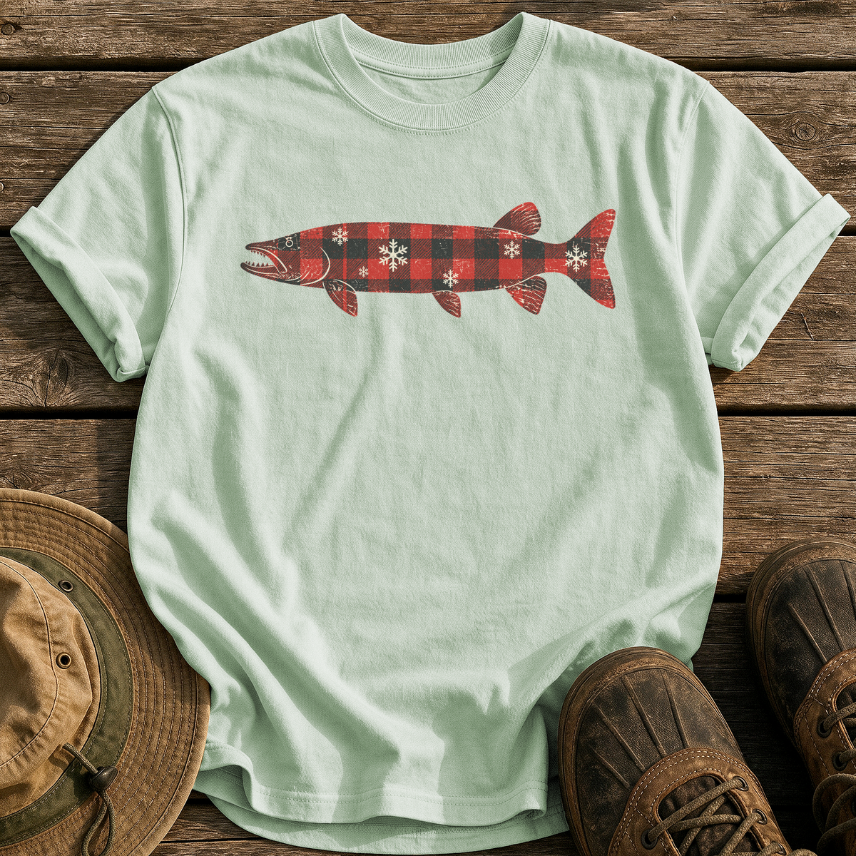Flannel Musky tee - Bay - front