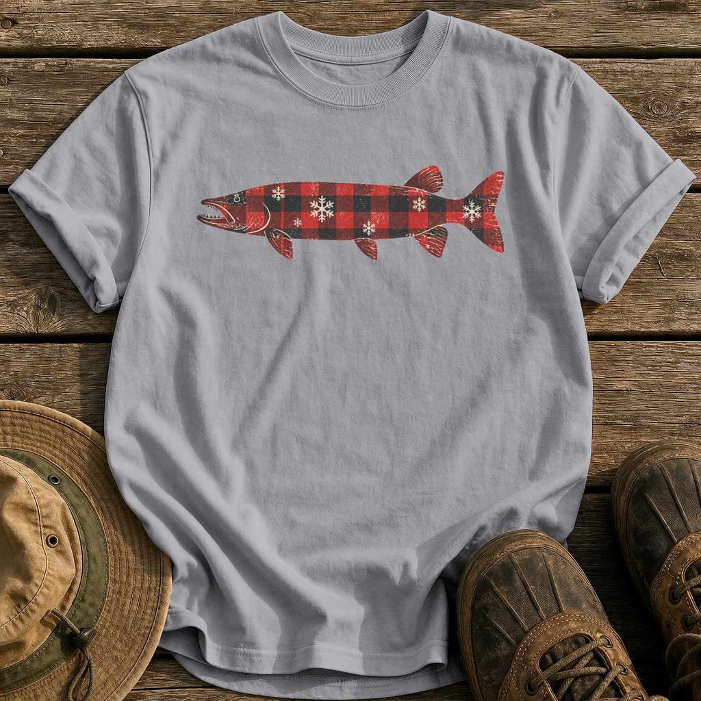 Flannel Musky tee - Grey - front