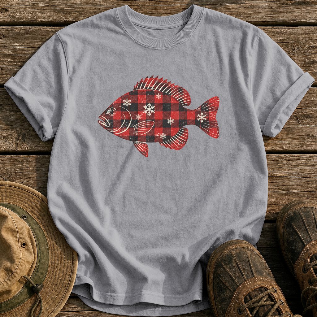 Flannel Bluegill tee - Grey - front