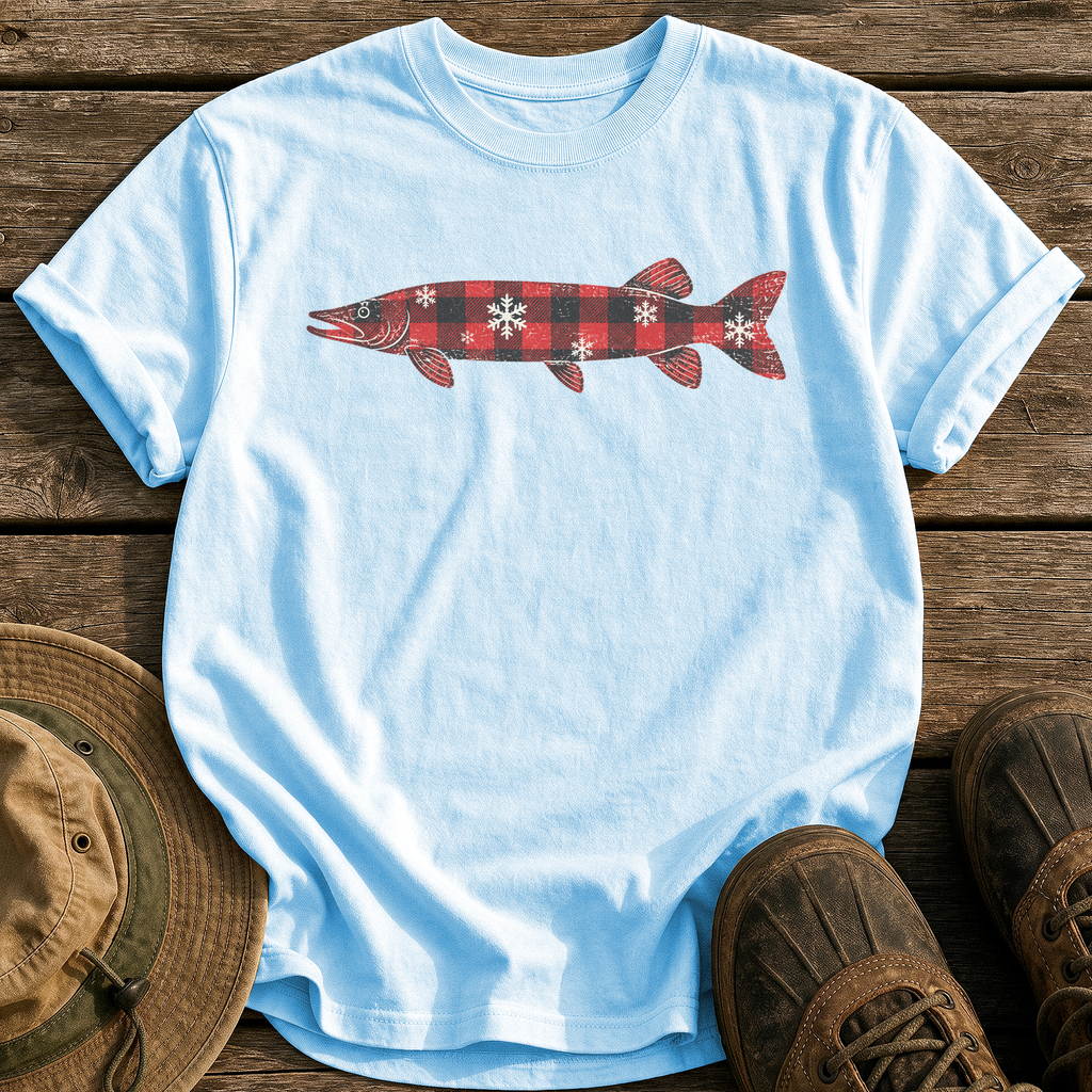 Flannel Pike tee - Chambray - front