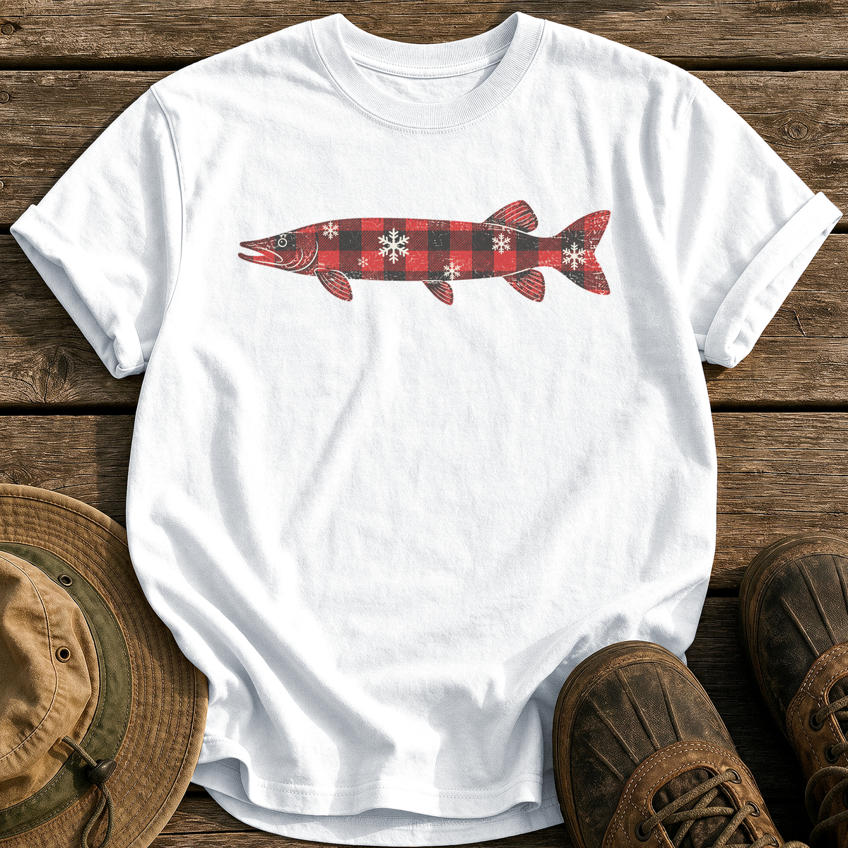 Flannel Pike tee - White - front