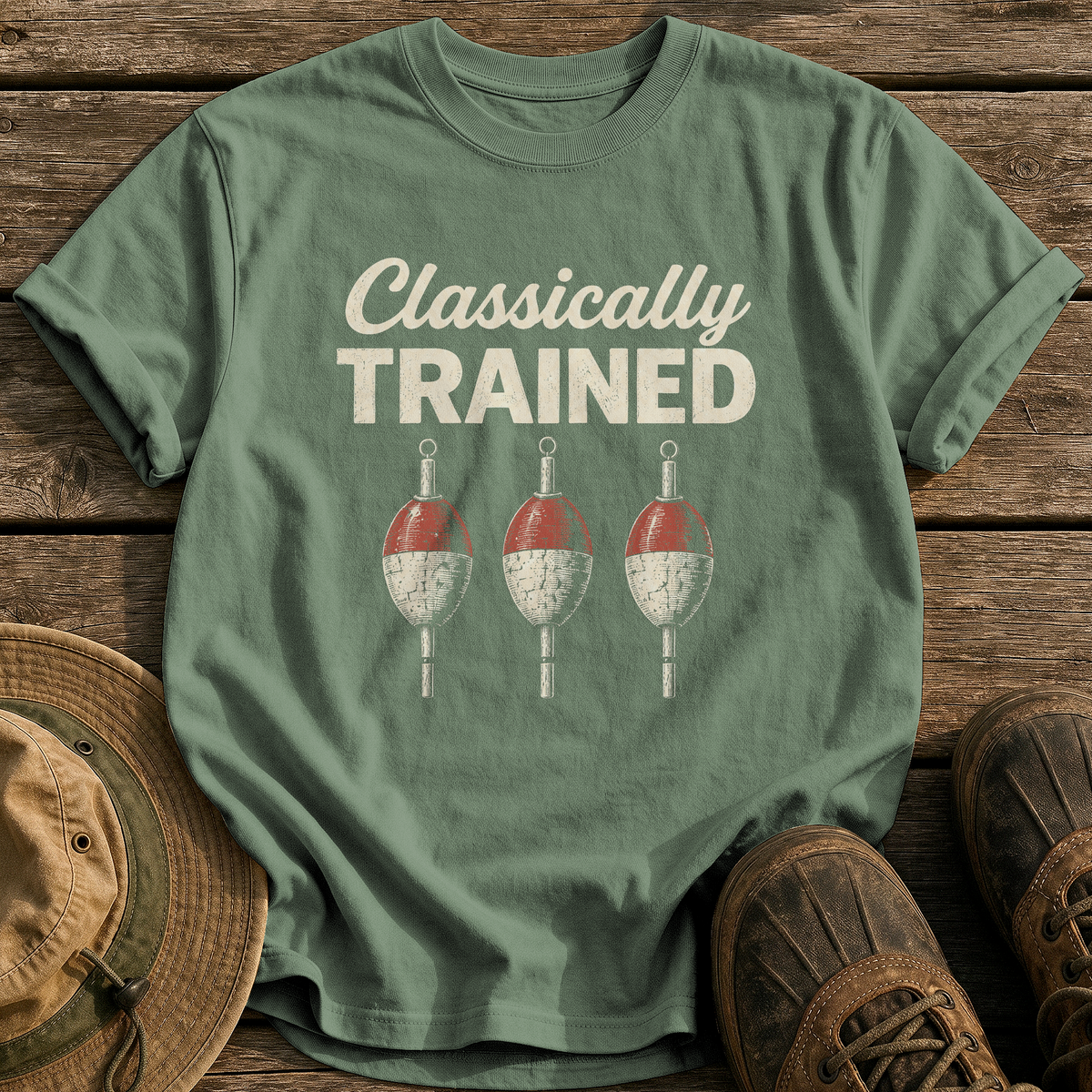 Classically Trained tee - Moss - front