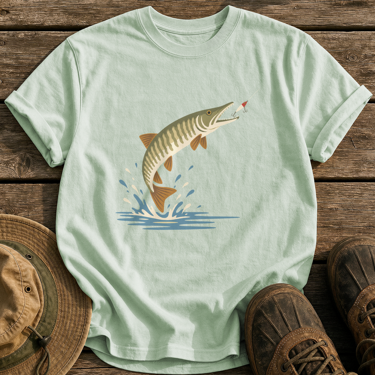 Mid-Century Musky tee - Bay - front
