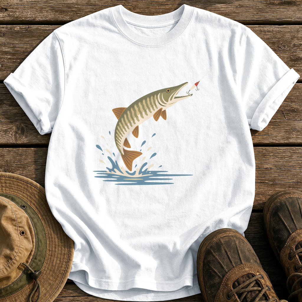 Mid-Century Musky tee - White - front