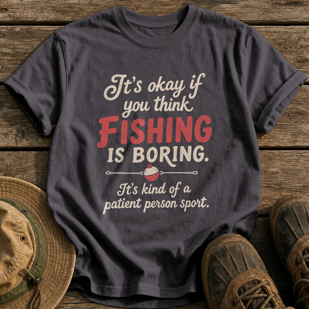 Patient Person Sport tee - Graphite - front