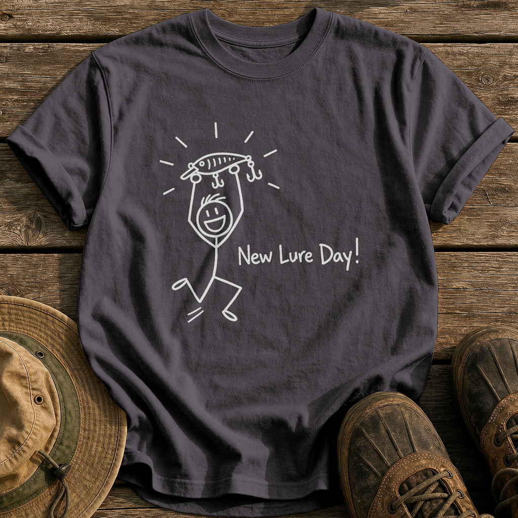 New Lure Day tee - Graphite - front