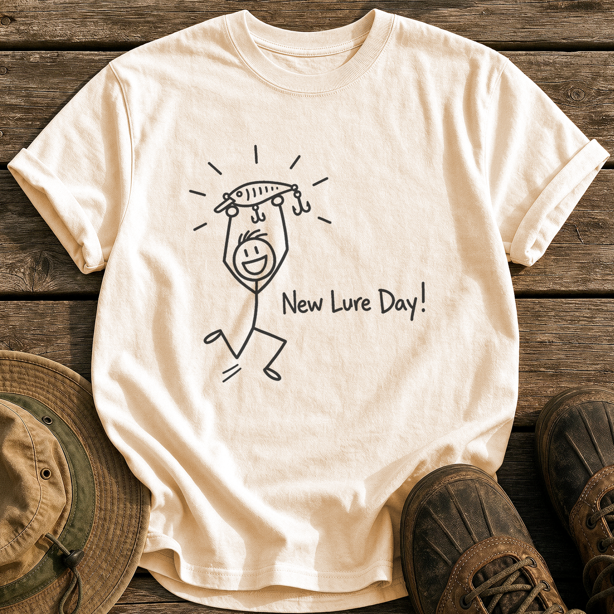 New Lure Day tee - Ivory - front
