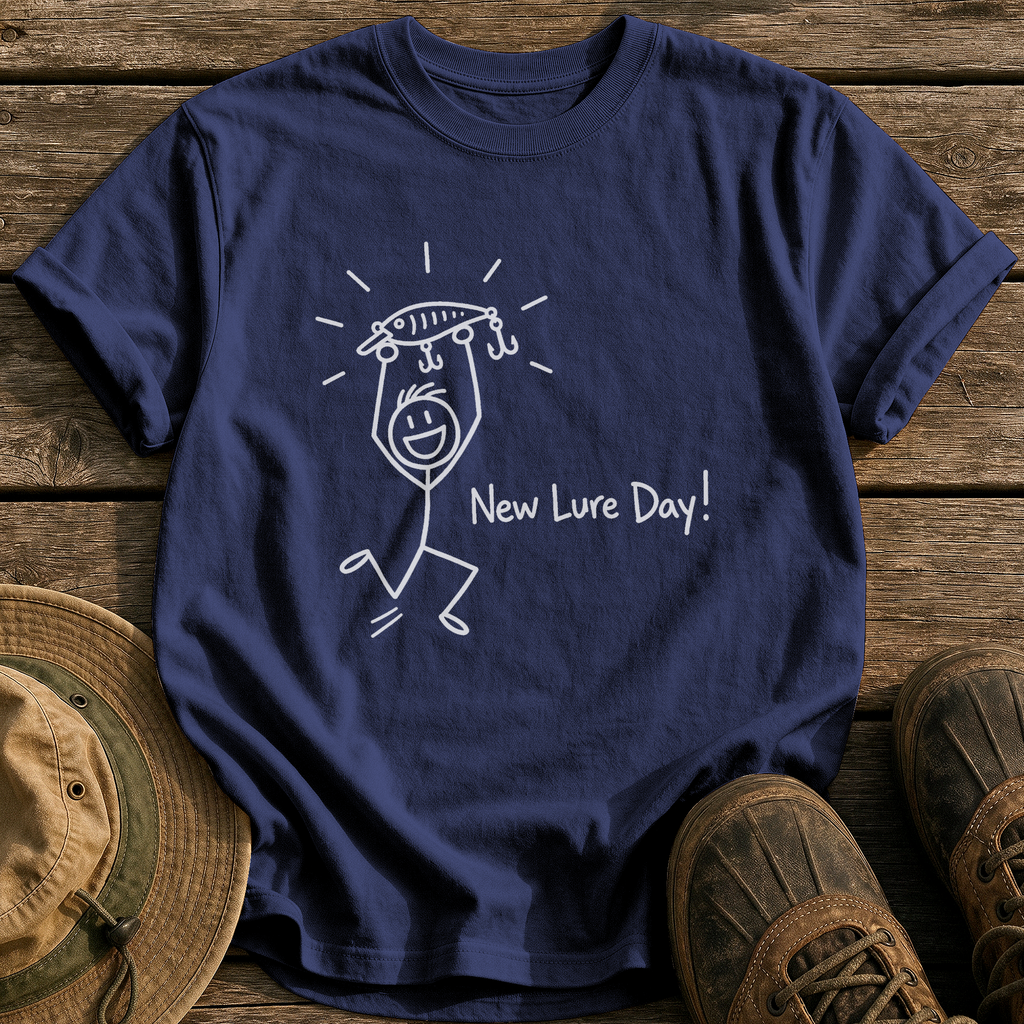 New Lure Day tee - True Navy - front