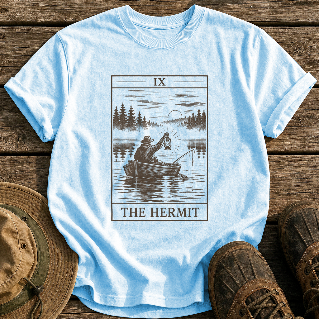 The Hermit tee - Chambray - front
