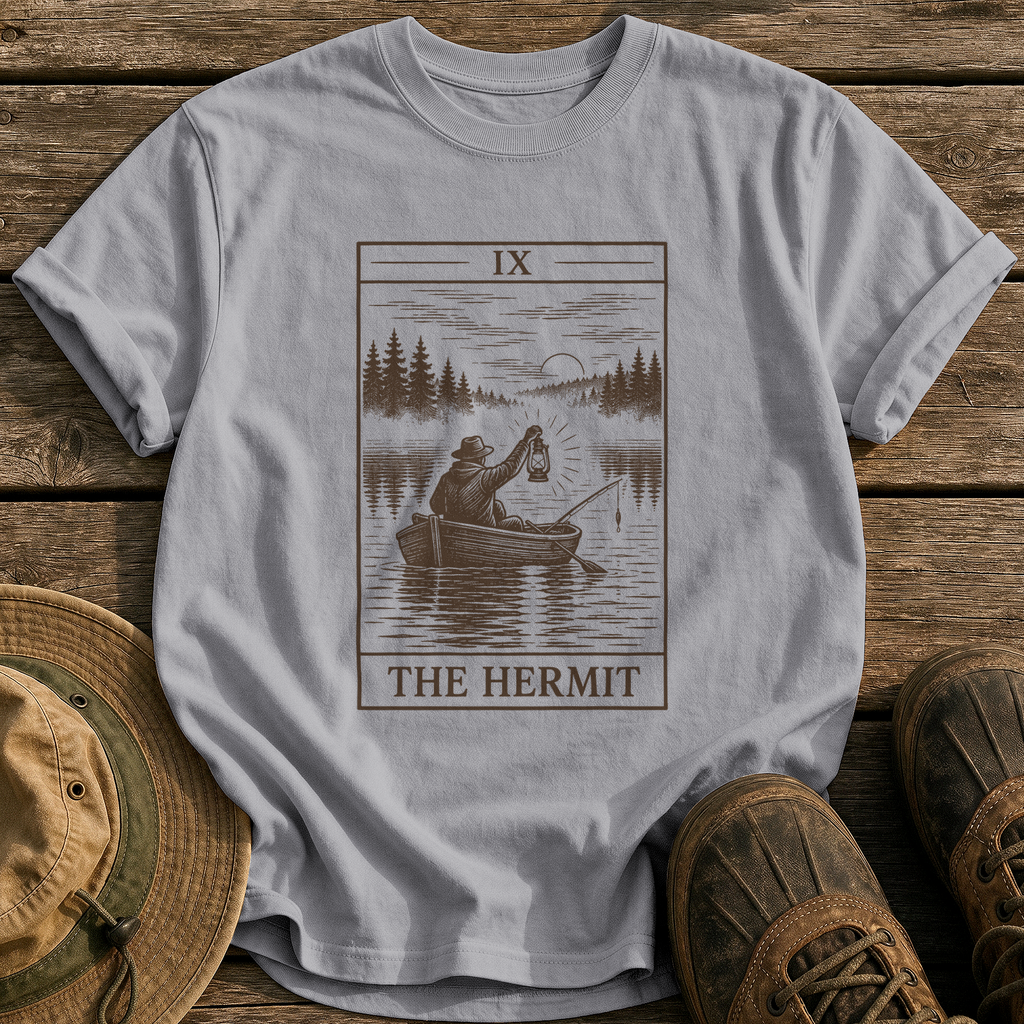 The Hermit tee - Grey - front