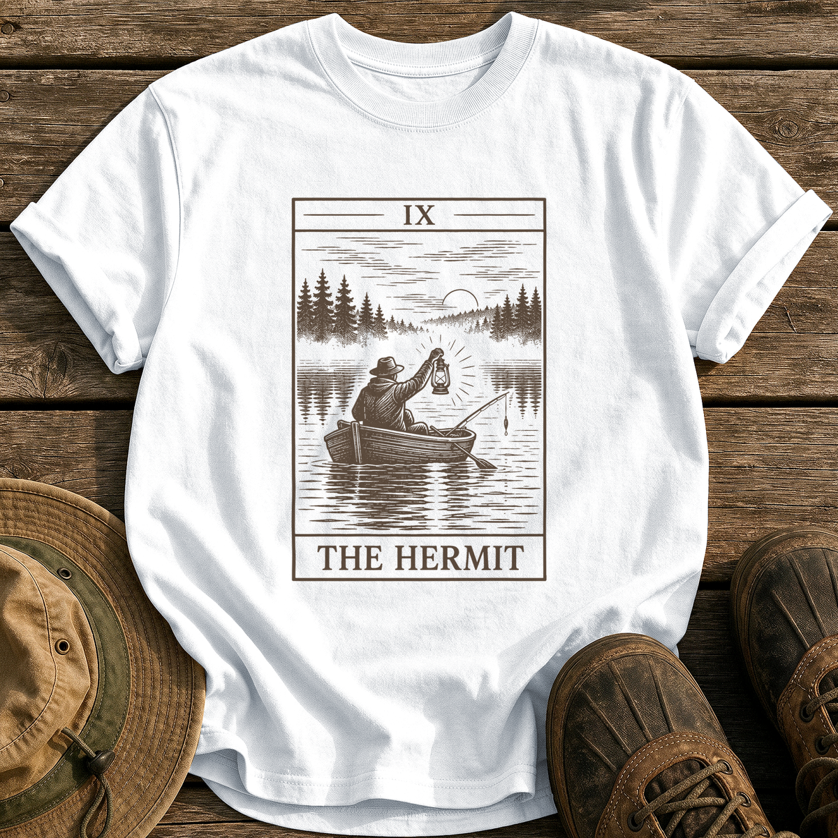 The Hermit tee - White - front