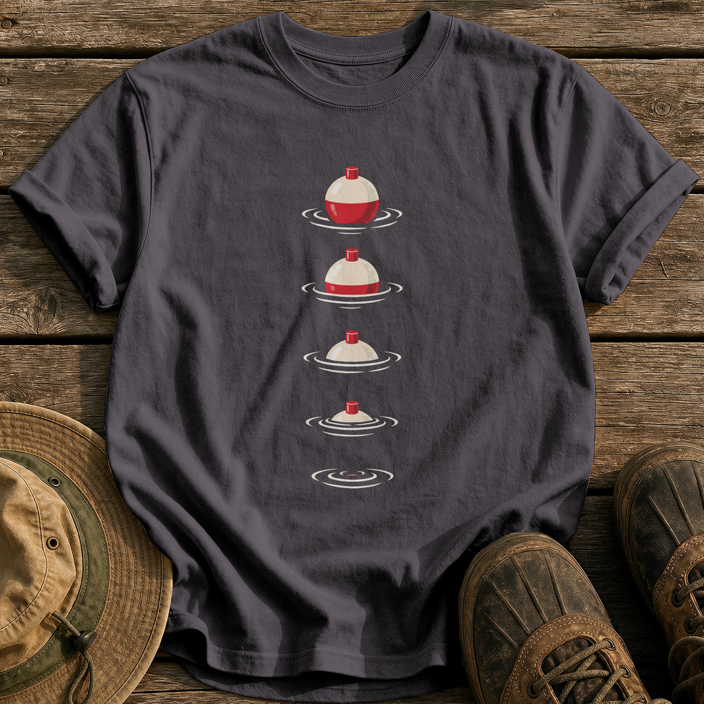 Bobber Phases tee - Graphite - front