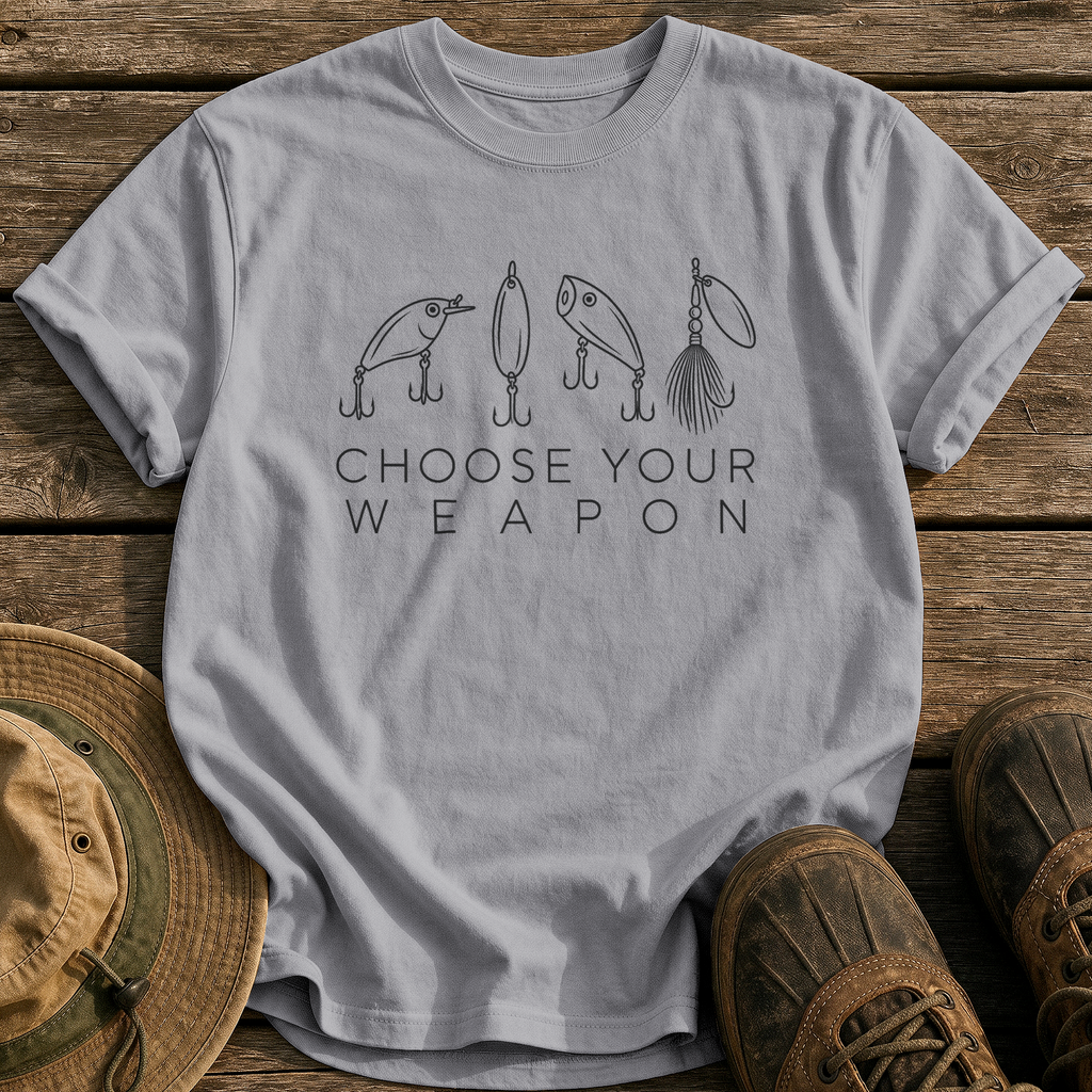 Choose Your Weapon tee - Grey - front