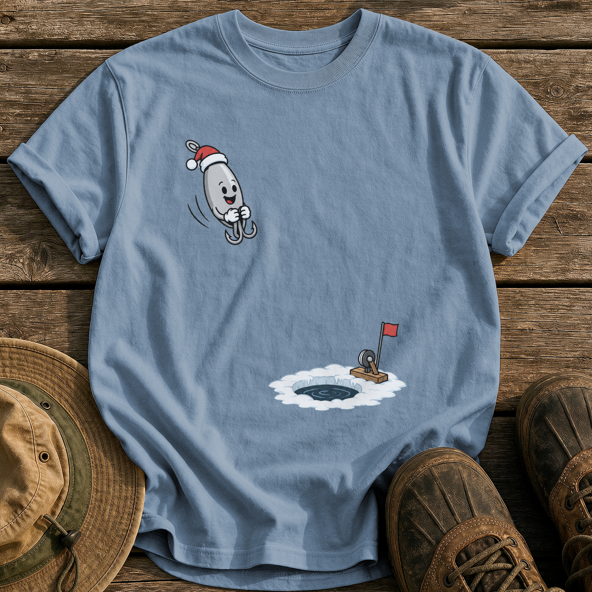 Lure Cannonball tee - Blue Jean - front