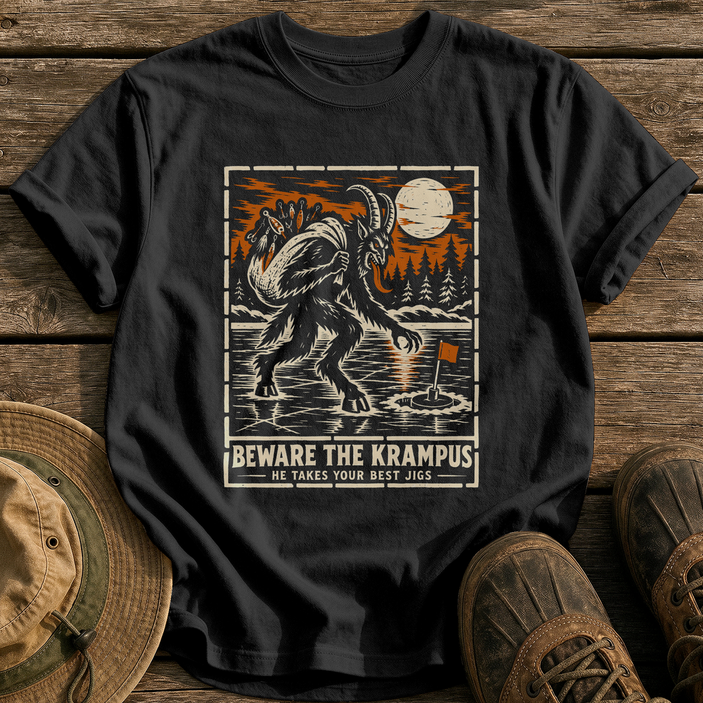 Beware The Krampus tee - Black - front
