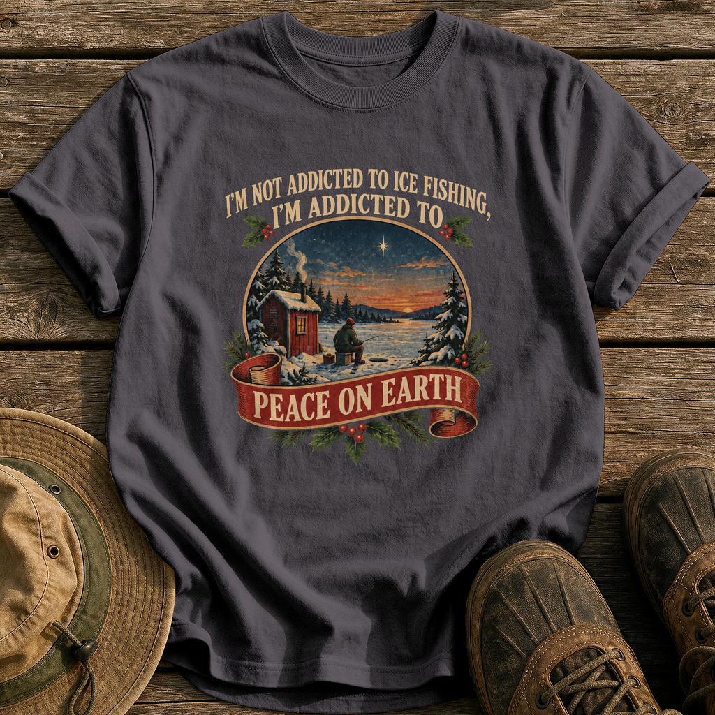 Addicted To Peace On Earth tee - Graphite - front