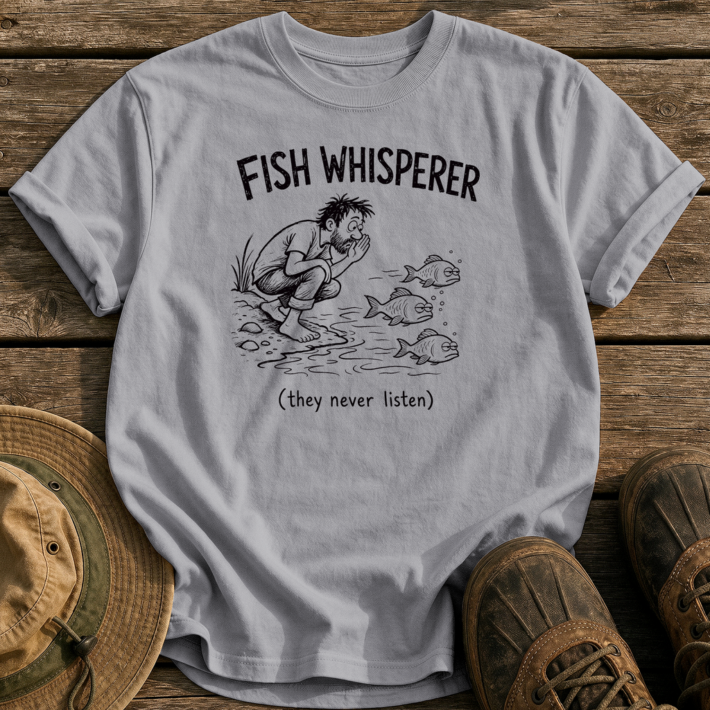 Fish Whisperer tee - Grey - front
