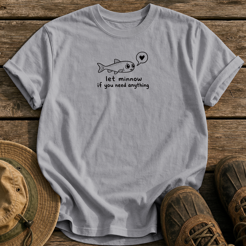 Let Minnow tee - Grey - front