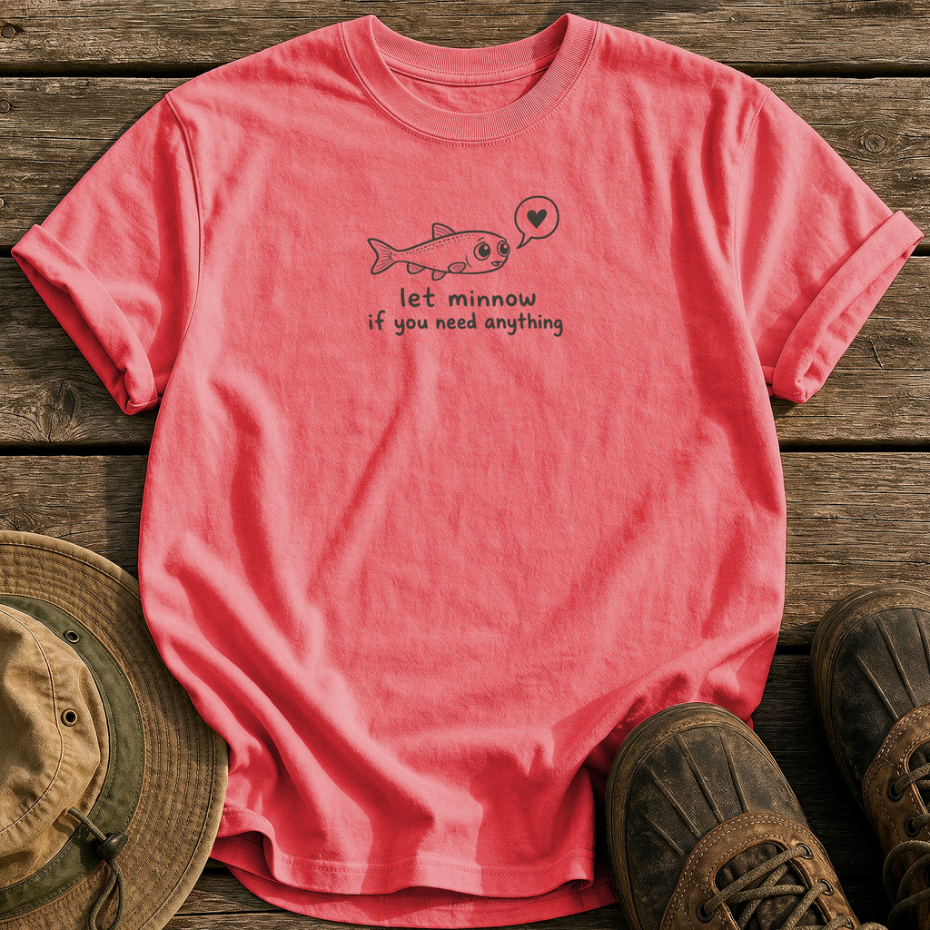 Let Minnow tee - Watermelon - front