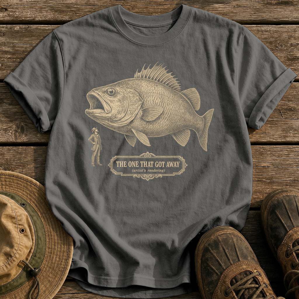 The One That Got Away tee - Pepper - front