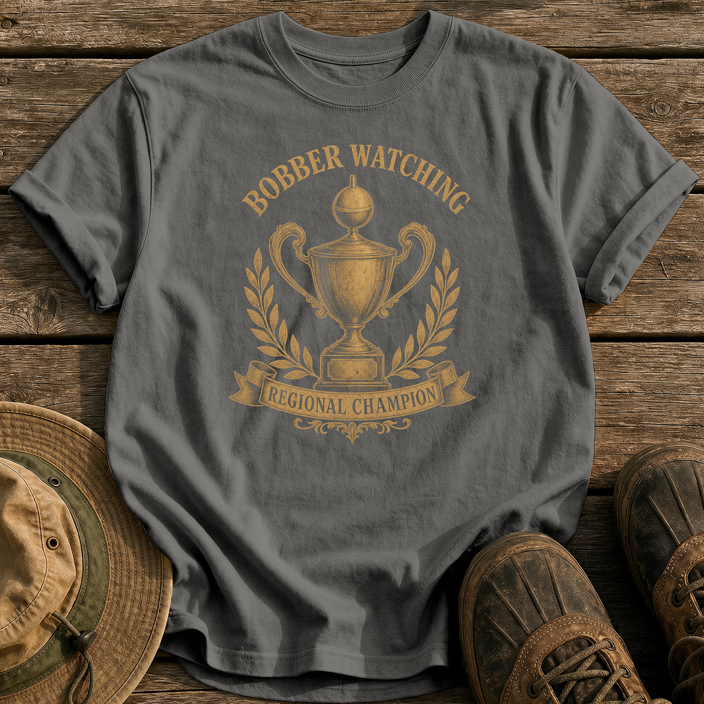 Bobber Watching Regional Champion tee - Pepper - front