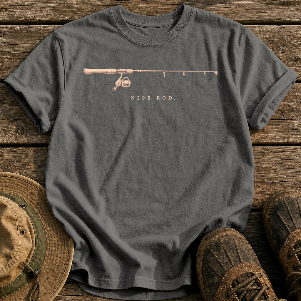 Nice Rod tee - Pepper - front