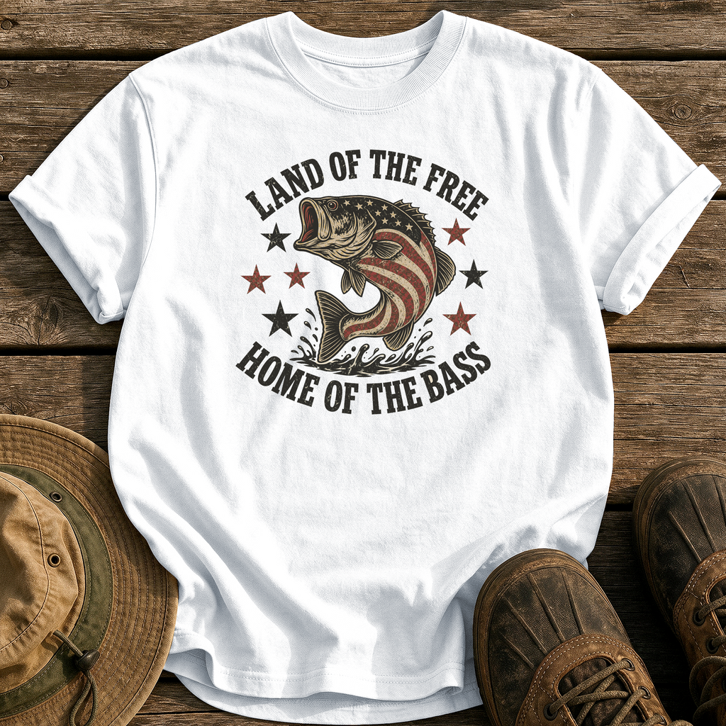 Land of the Free tee - White - front