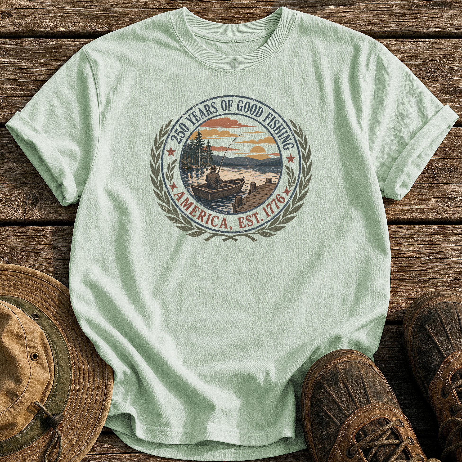 250 Years of Good Fishing tee - Bay - front
