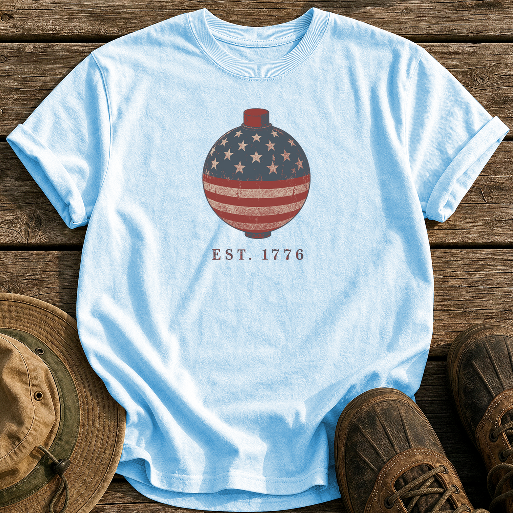 Star-Spangled Bobber tee - Chambray - front