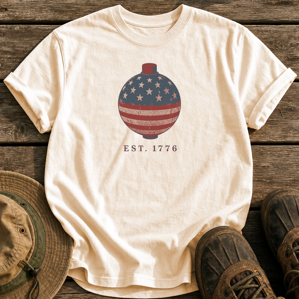 Star-Spangled Bobber tee - Ivory - front