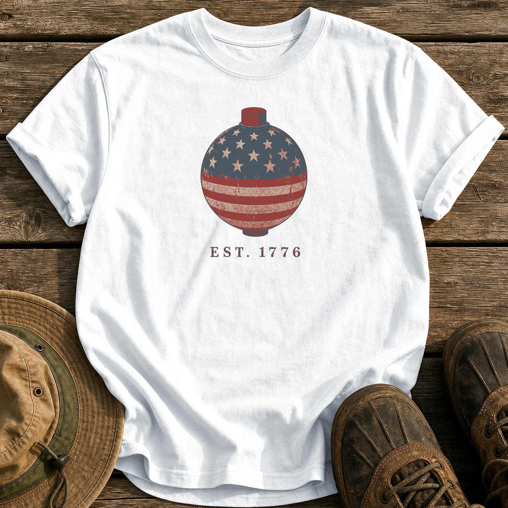 Star-Spangled Bobber tee - White - front