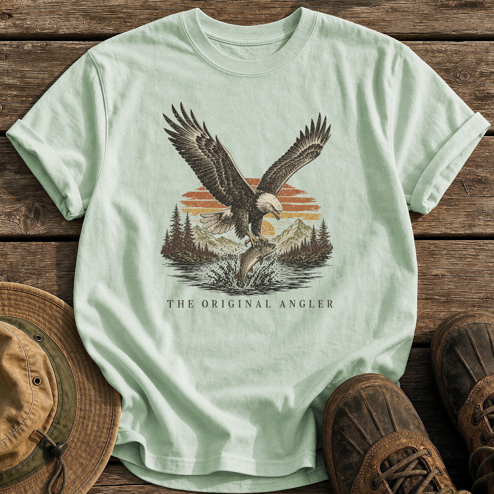 The Original Angler tee - Bay - front