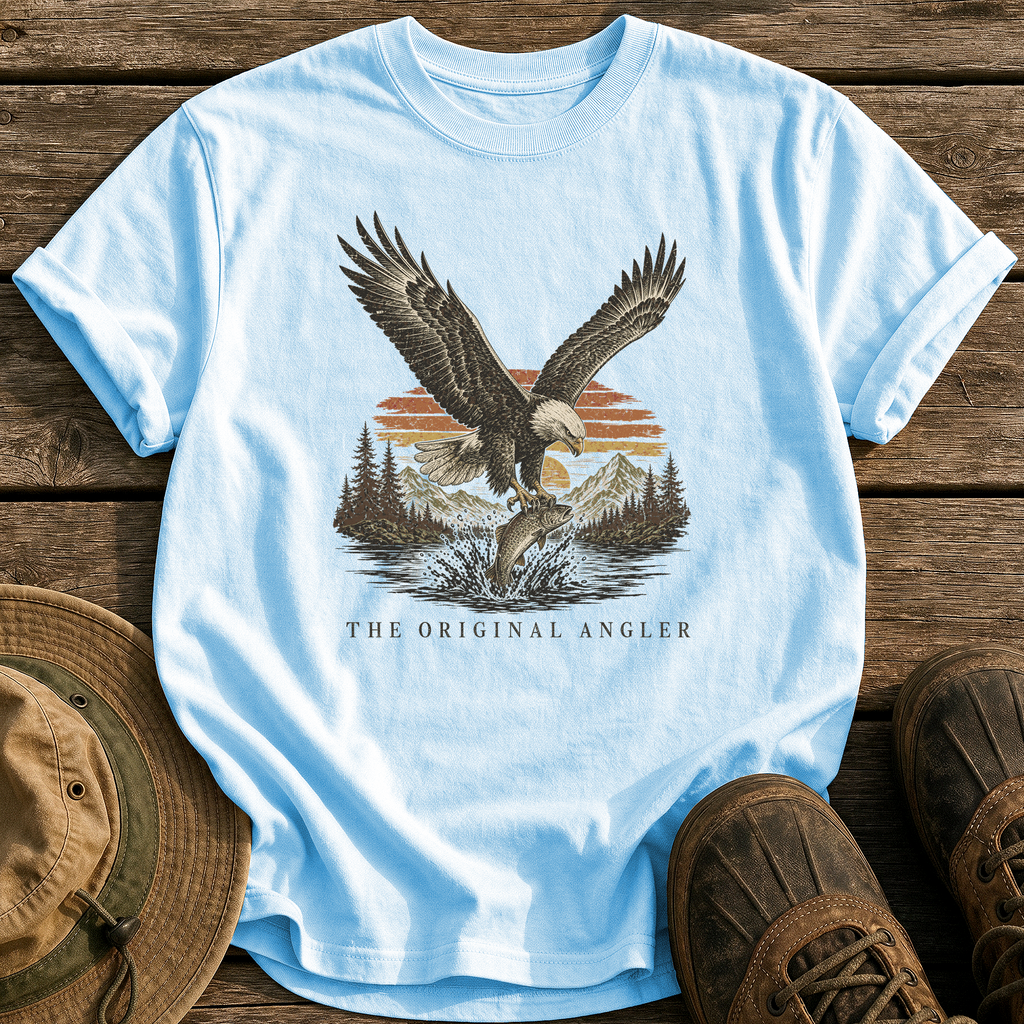 The Original Angler tee - Chambray - front