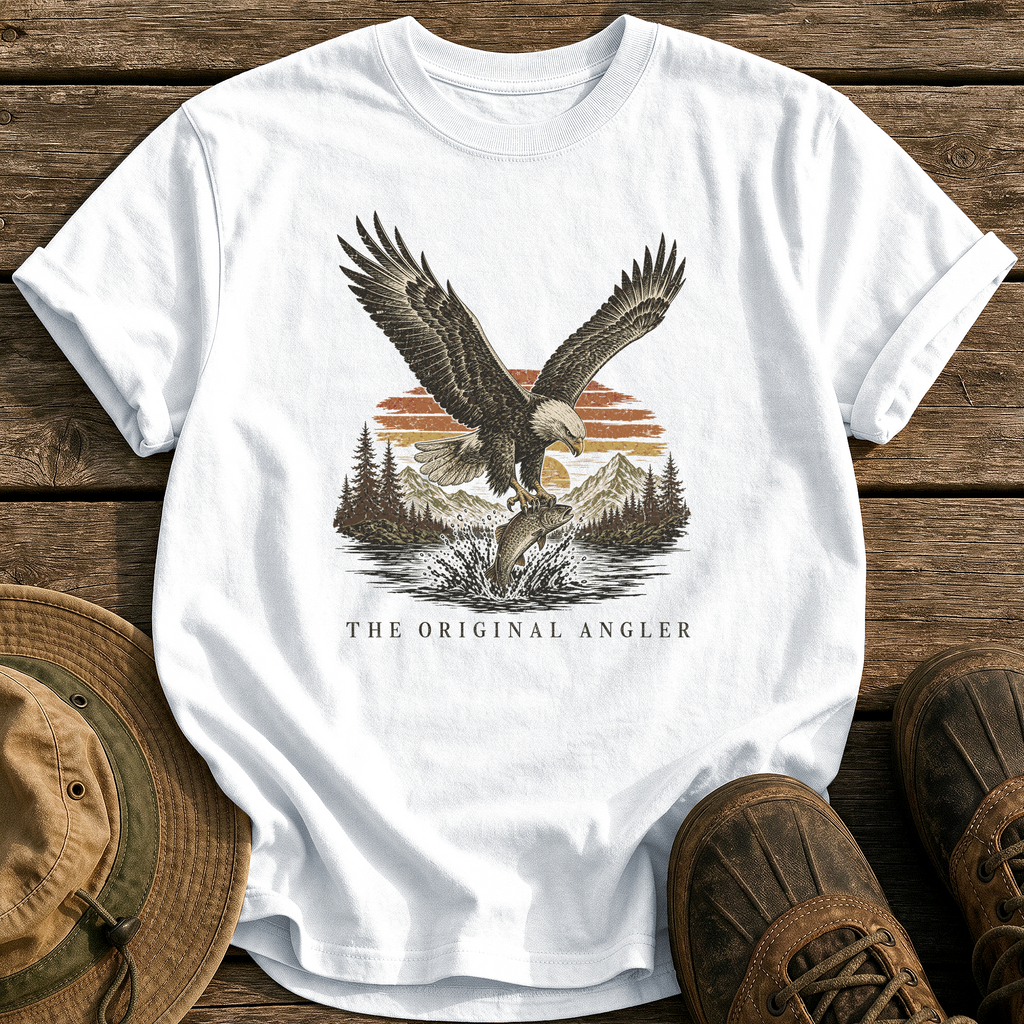 The Original Angler tee - White - front