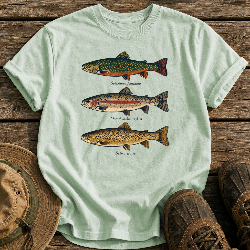 Trout Field Guide tee - Bay - front