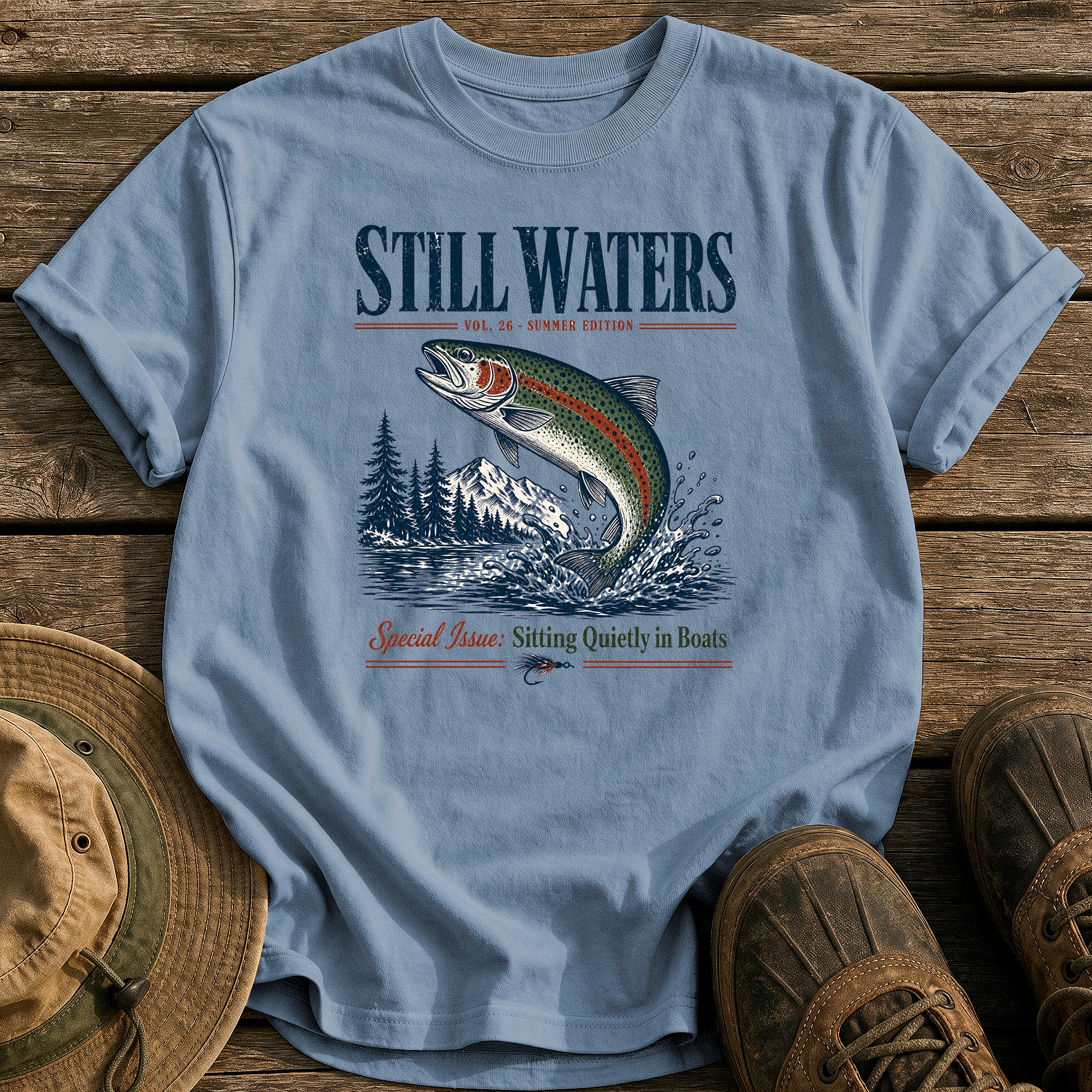 Still Waters Summer Edition tee - Blue Jean - front
