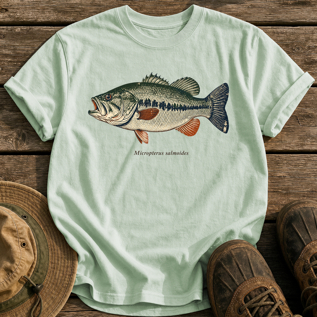 Micropterus Salmoides Largemouth tee - Bay - front
