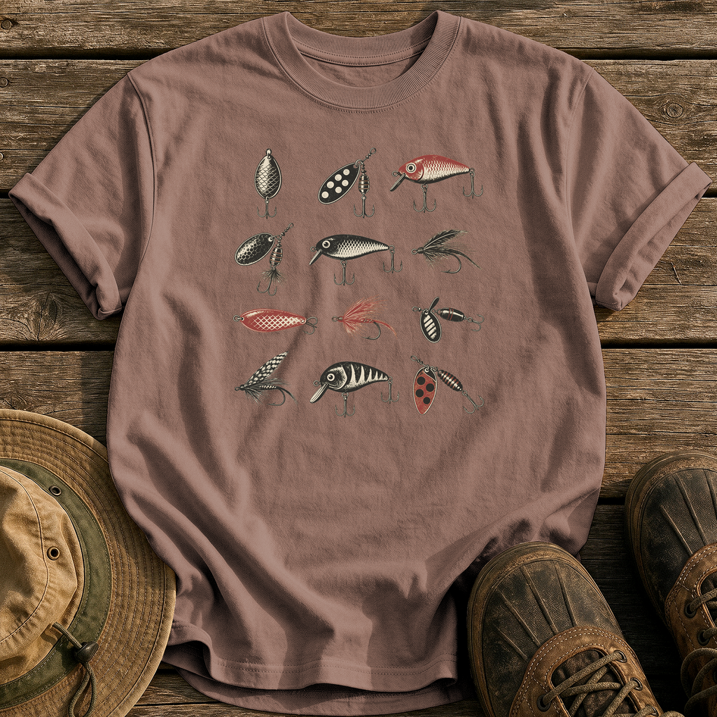 Vintage Lure Collection tee - Espresso - front