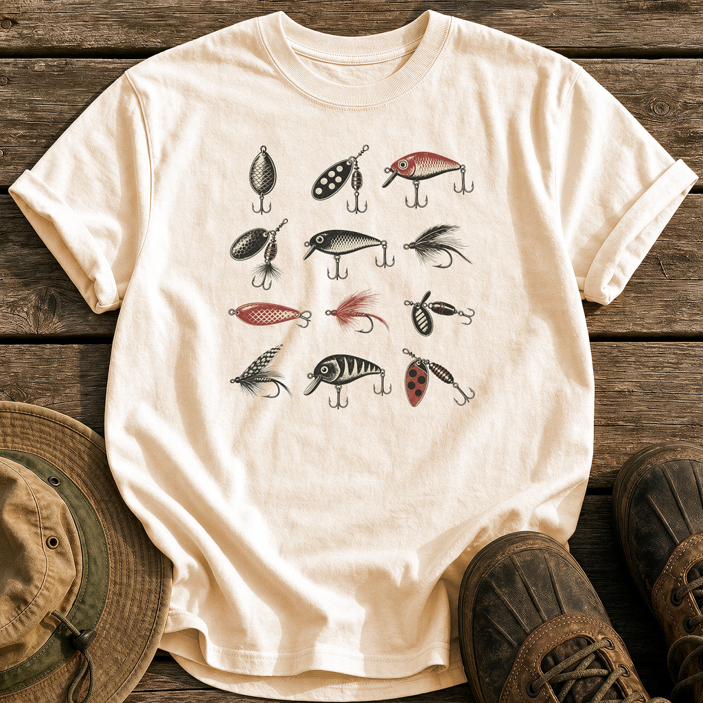 Vintage Lure Collection tee - Ivory - front