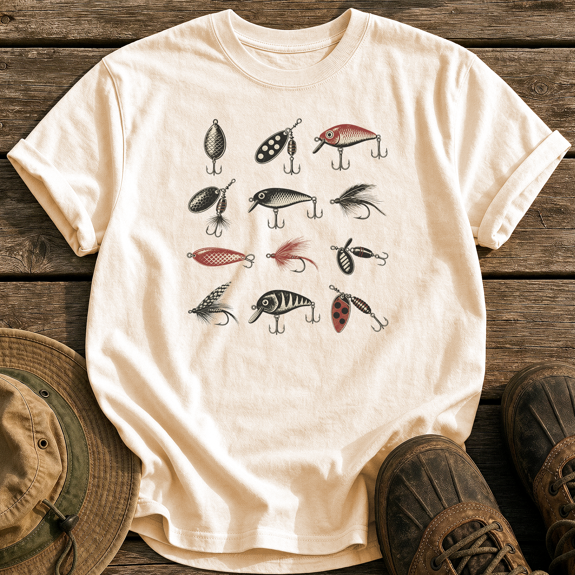 Vintage Lure Collection tee - Ivory - front