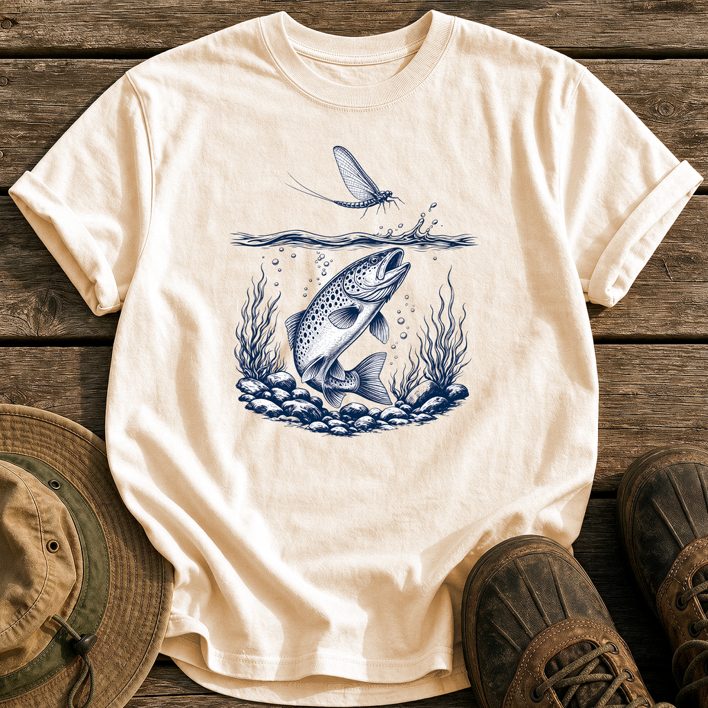 The Rise tee - Ivory - front