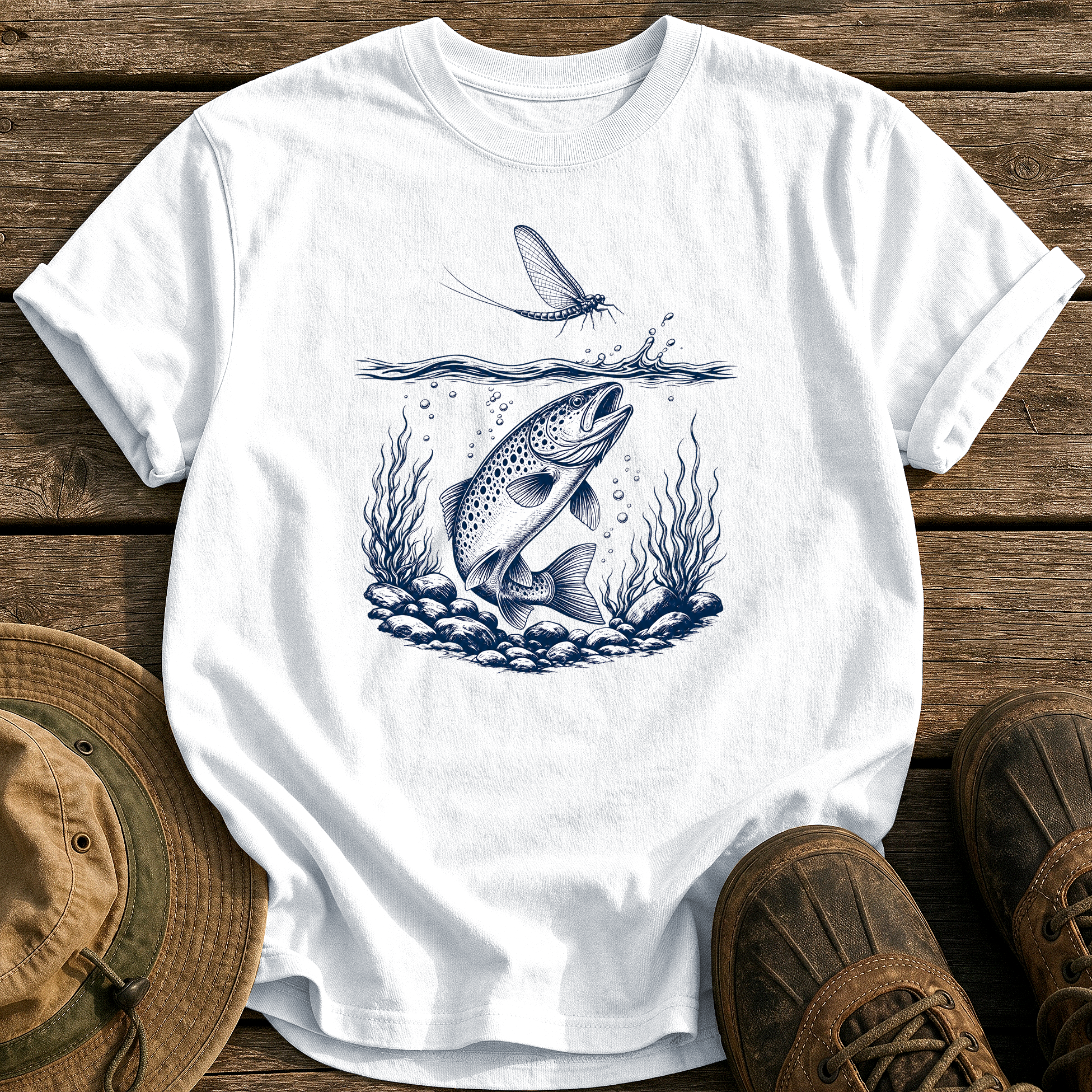 The Rise tee - White - front