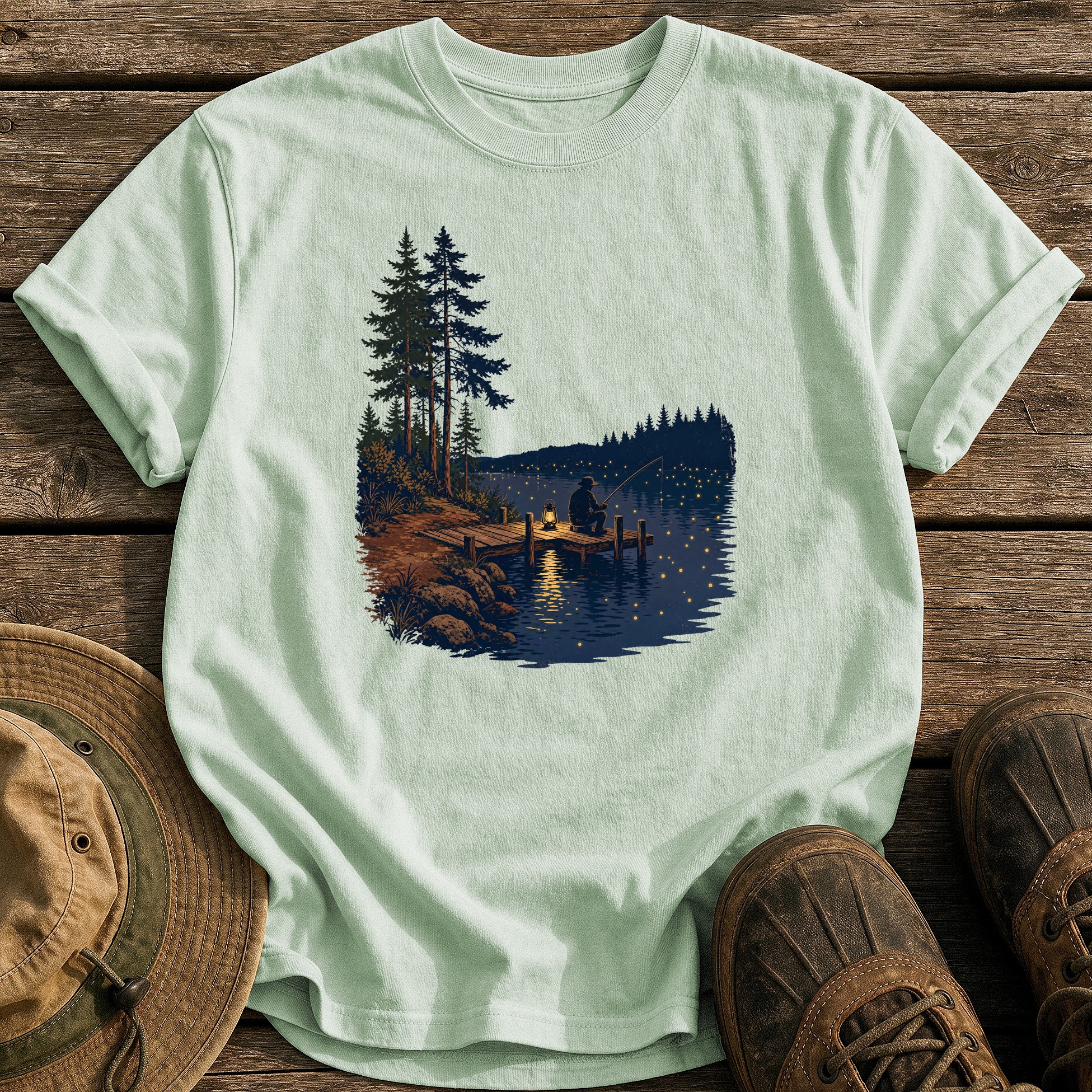 Fireflies & Lantern Light tee - Bay - front