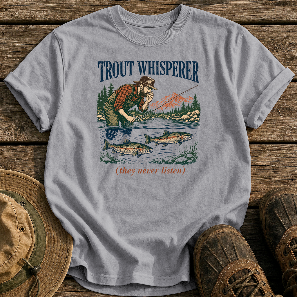 Trout Whisperer tee - Grey - front