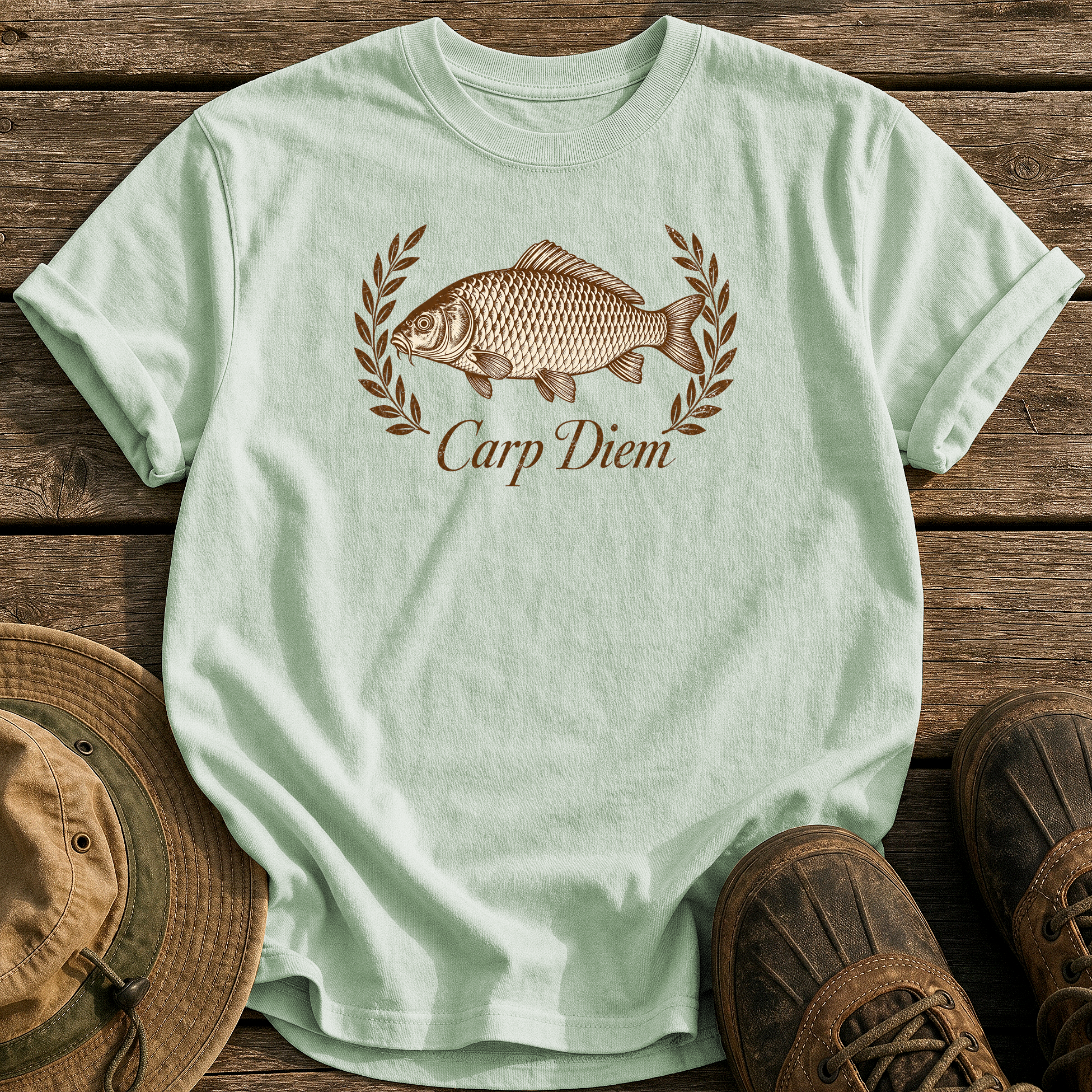 Carp Diem tee - Bay - front