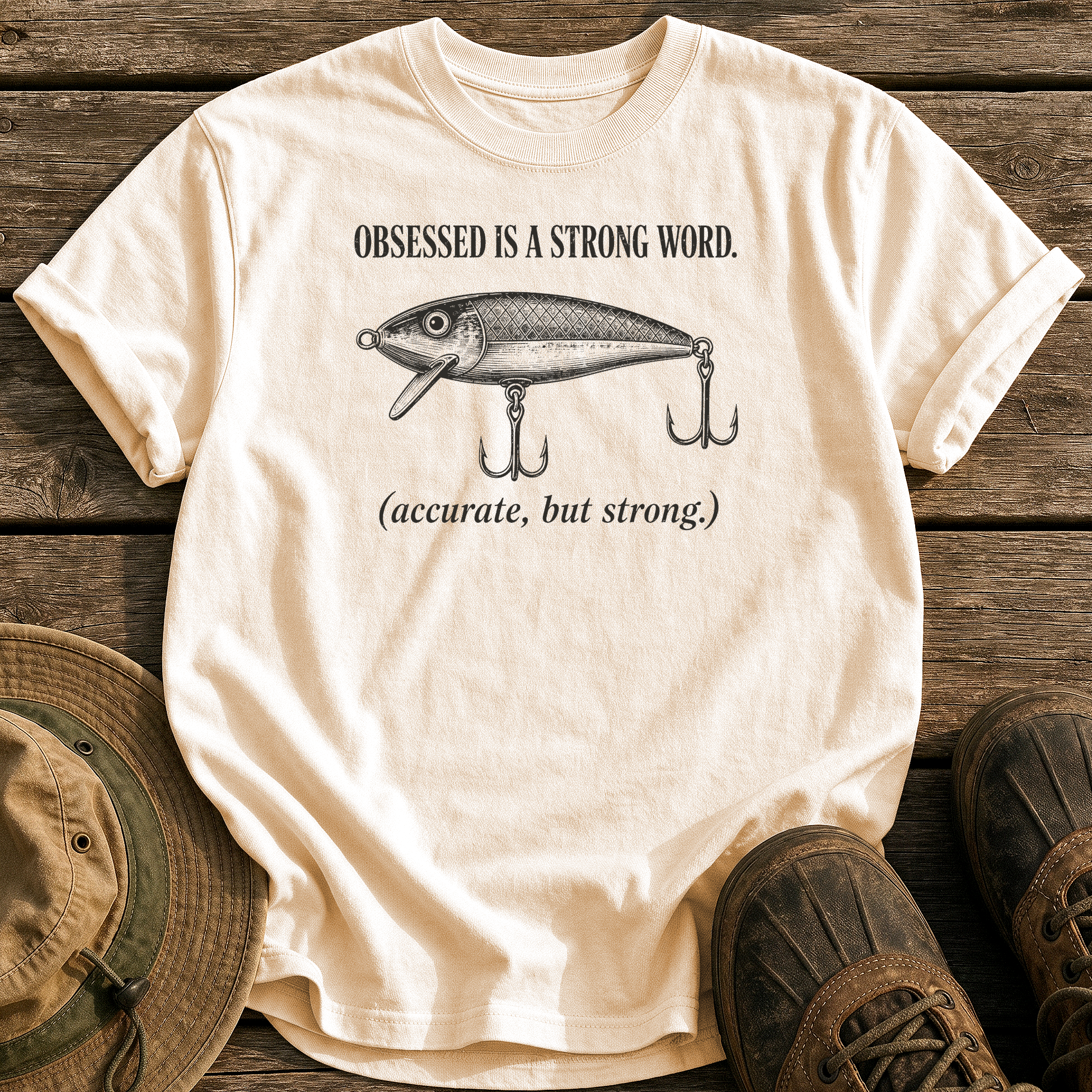 Obsessed Is a Strong Word tee - Ivory - front