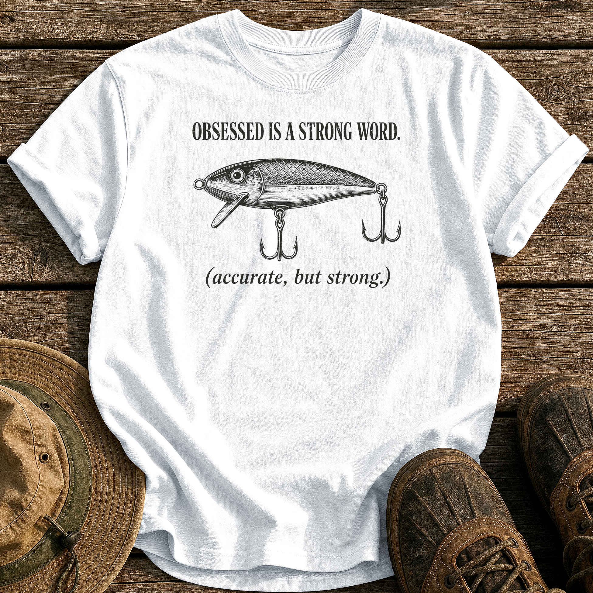 Obsessed Is a Strong Word tee - White - front