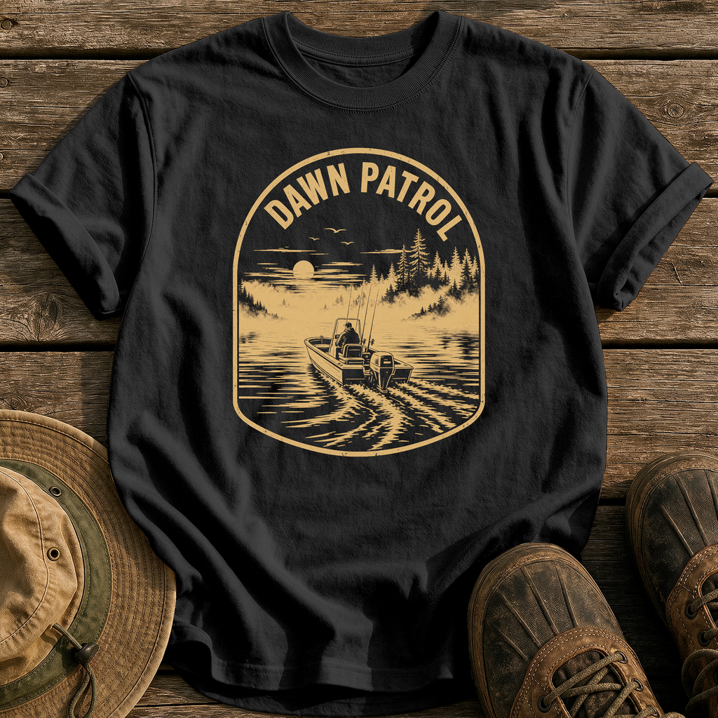 Dawn Patrol tee - Black - front