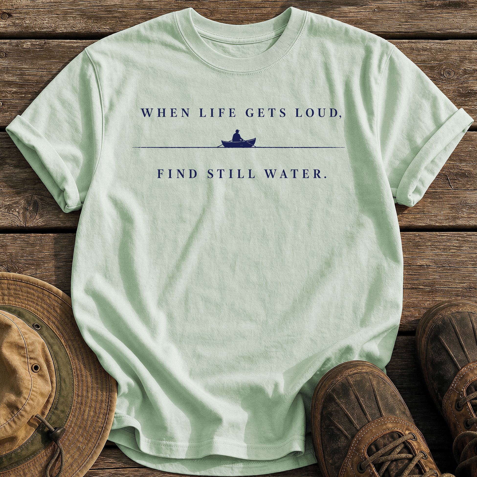 Find Still Water tee - Bay - front